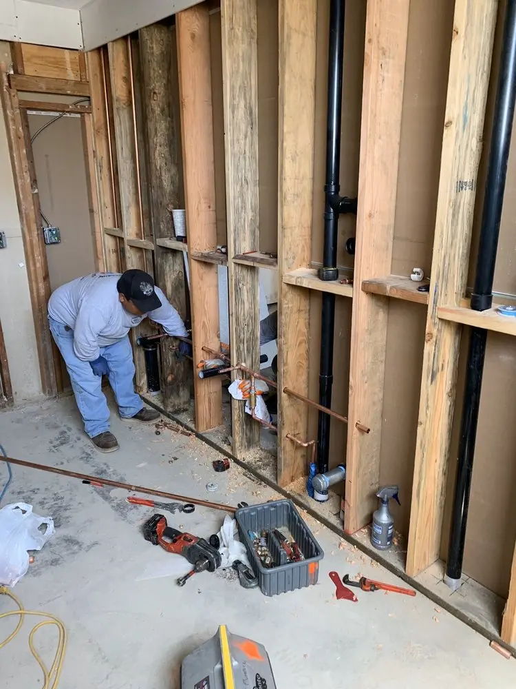 Commercial rough-in plumbing for Water Heater Replacement in Greenshores